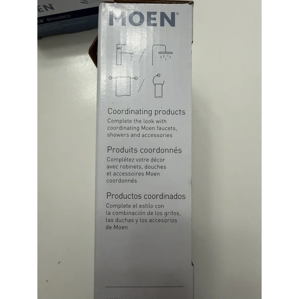 Moen Genta BH3608CH Pivoting Toilet Paper Holder Chrome New.      4032